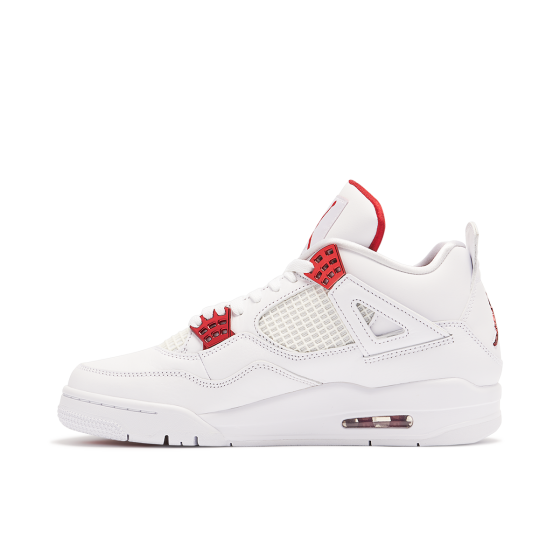 Air Jordan 4 Metallic Pack White Red