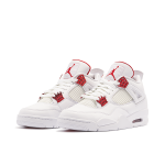 Air Jordan 4 Metallic Pack White Red