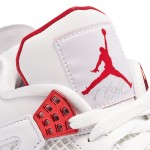 Air Jordan 4 Metallic Pack White Red