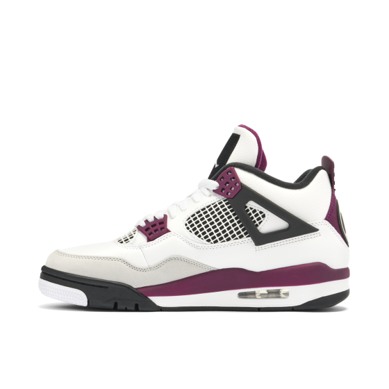 Air Jordan 4 x PSG White Neutral Grey Bordeaux
