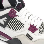 Air Jordan 4 x PSG White Neutral Grey Bordeaux